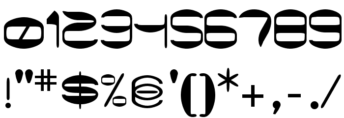 The Xray Bomb Font OTHER CHARS