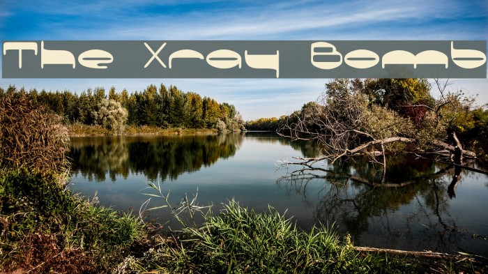 The Xray Bomb Font examples