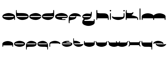The Xray Bomb Font LOWERCASE