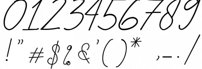 The Yoshi Font OTHER CHARS