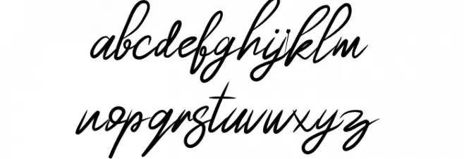 The Youther Schriftart Kleinbuchstaben
