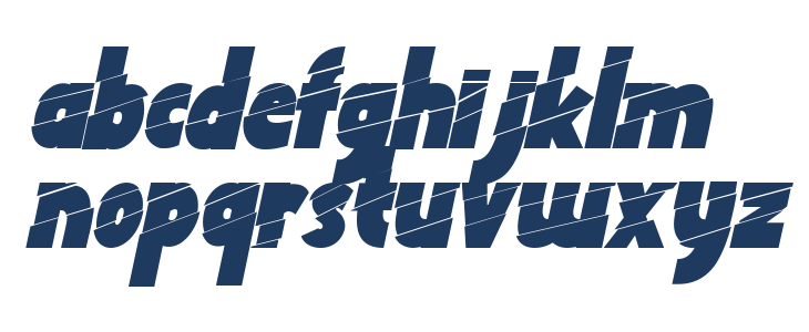 The Zander Demo Italic Lowercase