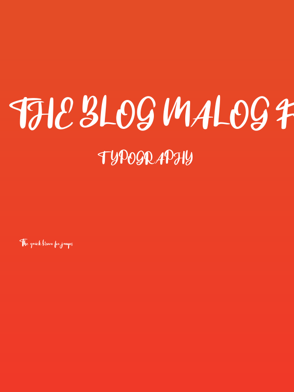 The blog malog FREE Poster
