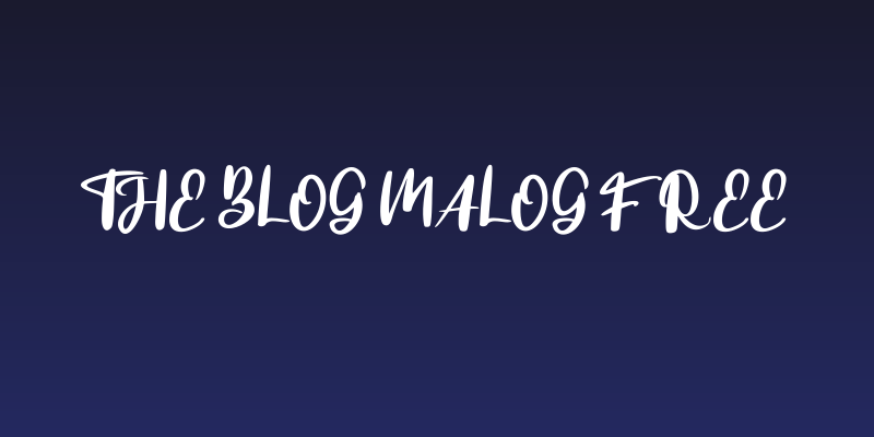 The blog malog FREE Social Header