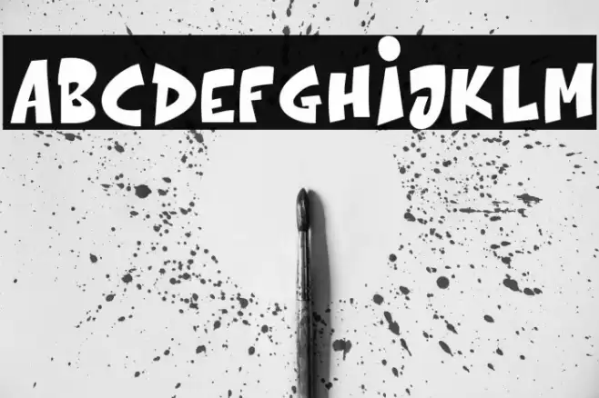 The bolder shadow Font examples