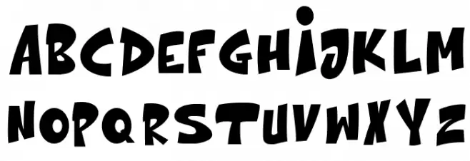 The bolder shadow Font LOWERCASE