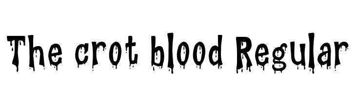 The crot blood Regular  لخطوط تنزيل