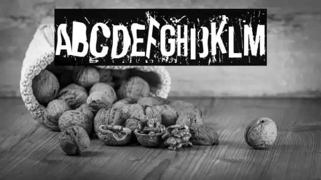 The end of work day Font examples