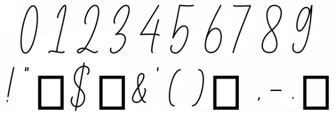 The ending خط محارف أخرى