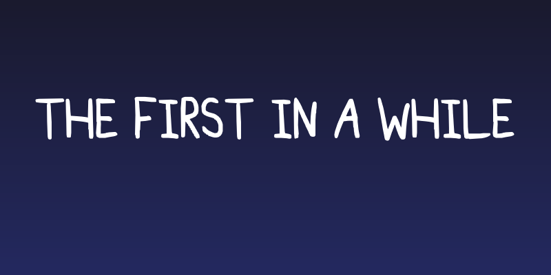 The first in a while Social Header