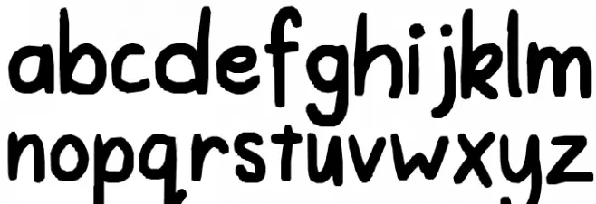 The first in a while Font LOWERCASE