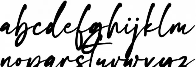 The flash Font LOWERCASE