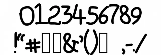 The fragile wind Font OTHER CHARS