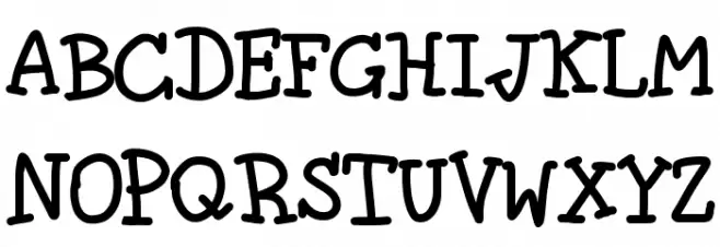 The fragile wind Font UPPERCASE