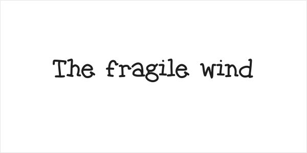 The fragile wind Logo