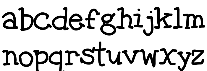 The fragile wind Font LOWERCASE