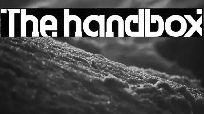 The handbox Font examples