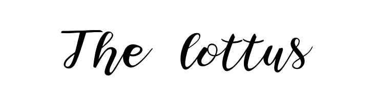 The lottus  フリーフォントのダウンロード