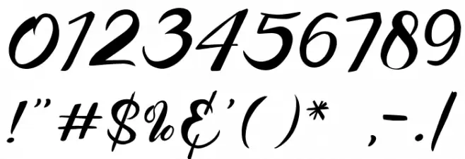 The lottus Font OTHER CHARS