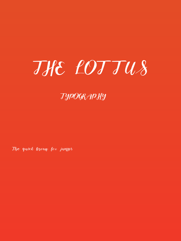 The lottus Poster