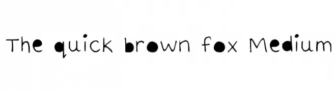 The quick brown fox Medium  Frei Schriftart Herunterladen