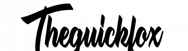 The quick fox  font caratteri gratis