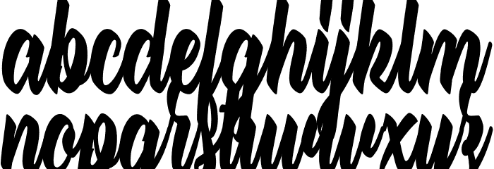 The quick fox Font LOWERCASE