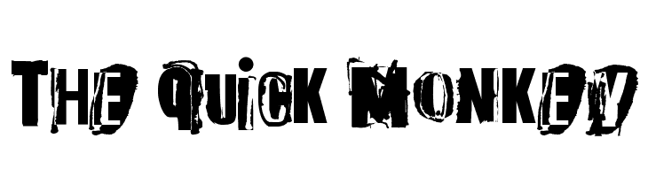 The quick monkey  Free Fonts Download