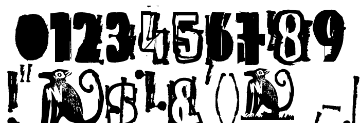 The quick monkey Font OTHER CHARS