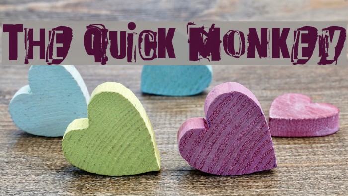 The quick monkey Font examples