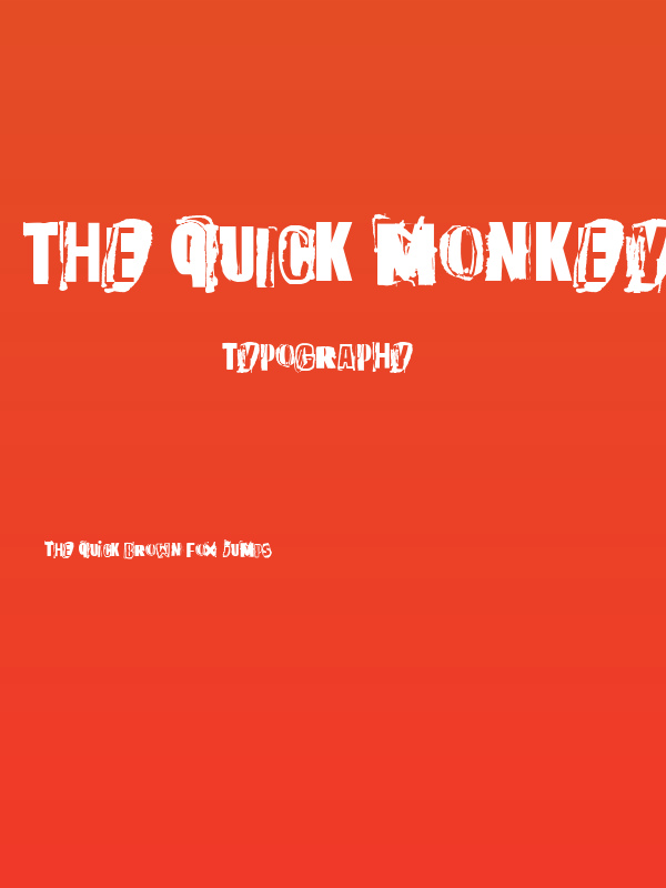 The quick monkey Poster