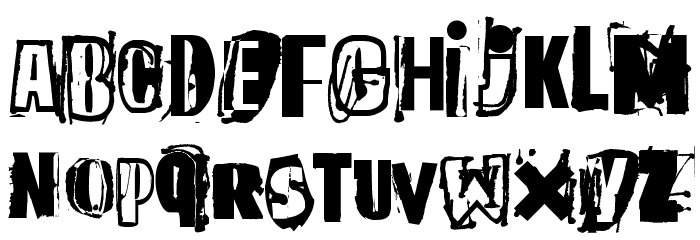 The quick monkey Font LOWERCASE