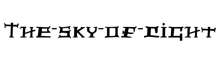 The-sky-of-light  Free Fonts Download
