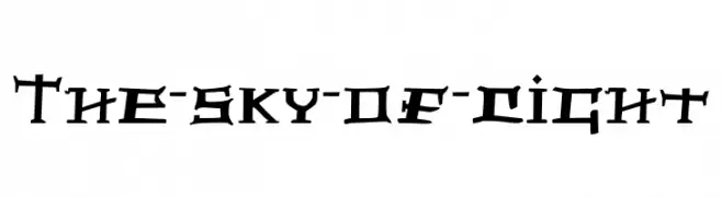 The-sky-of-light  Fuentes Gratis Descargar