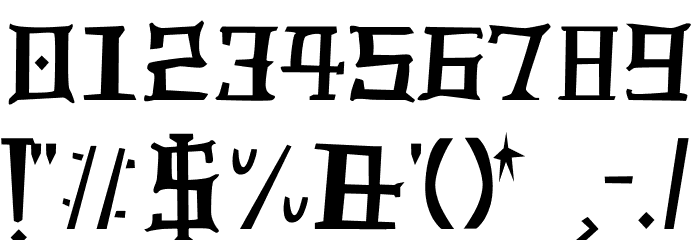 The-sky-of-light Font OTHER CHARS