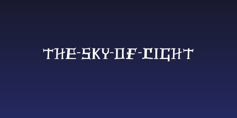 The-sky-of-light Social Header