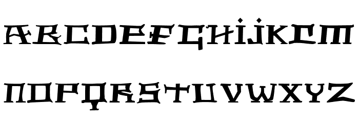 The-sky-of-light Font LOWERCASE