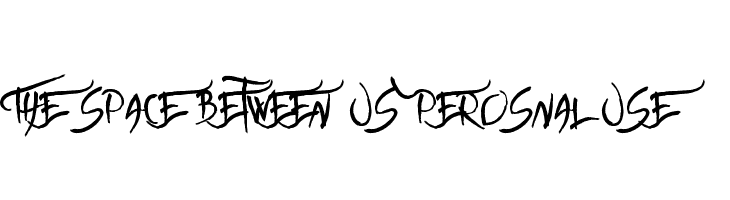 The space between Us Perosnal Use  font caratteri gratis