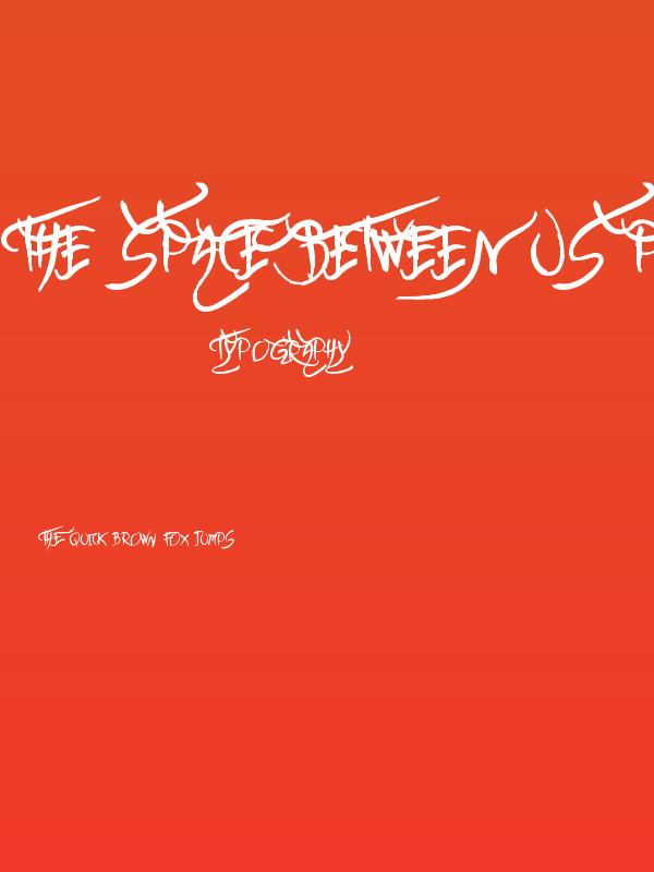 The space between Us Perosnal Use Poster