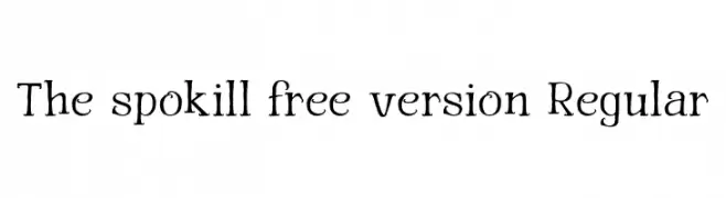 The spokill free version Regular 