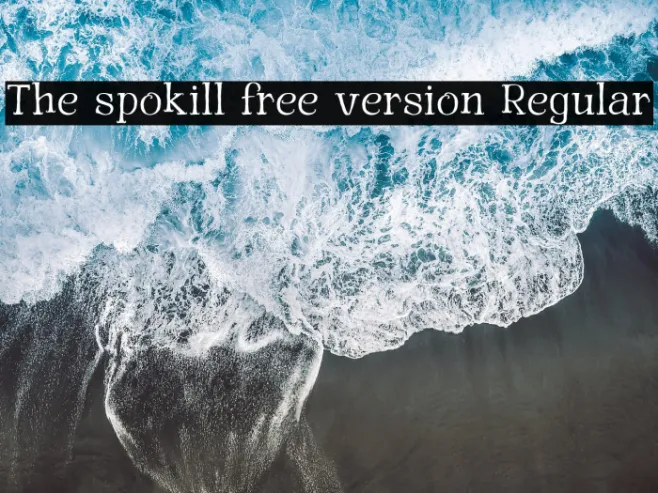 The spokill free version Regular Example 2