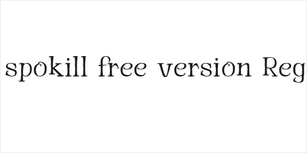 The spokill free version Regular Logo