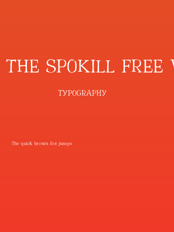 The spokill free version Regular Poster