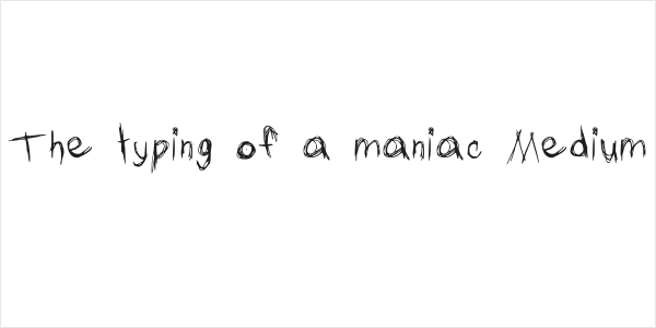 The typing of a maniac Medium Logo