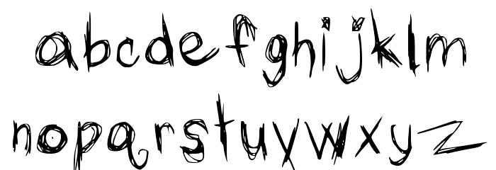 The typing of a maniac Medium Font LOWERCASE