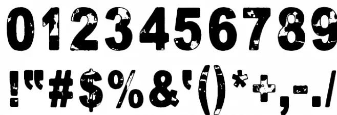 The universe in a nutshell Font OTHER CHARS