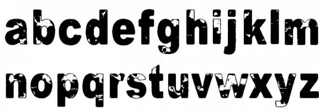 The universe in a nutshell Font LOWERCASE