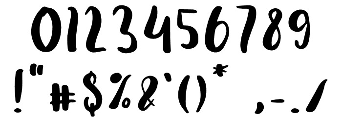 TheAbrownMonteRegular Font OTHER CHARS