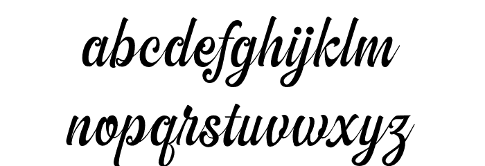 TheAmbertonDEMO Font LOWERCASE