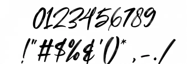 TheAndallass Font OTHER CHARS